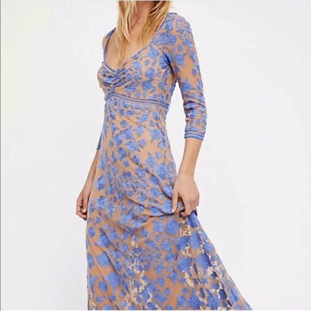 For love & lemons blue Temecula dress